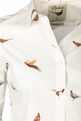 Rydale Ladies Wistow II Pheasant Printed Shirt, women's country style shirt with pheasants