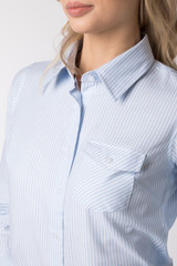 Rydale Ladies Matila Shirt in Cloudless, women's country style stripe pattern shirt in brushed cotton