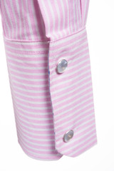 Rydale Ladies Matila Shirt in Pink, women's country style stripe pattern shirt in brushed cotton