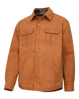 Hoggs of Fife Huntly Waxed Canvas Utility Overshirt in Caramel