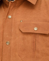 Hoggs of Fife Huntly Waxed Canvas Utility Overshirt in Caramel