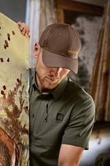 Harkila Fjell Cap, men's baseball style cap in Dark Earth Brown