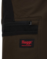 Hoggs of Fife Green King Active Utility Shorts, men's lightweight and breathable shorts in green and black