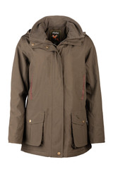 Rydale Ladies Gembling Dry Coat, women's waterproof country jacket in dark olive