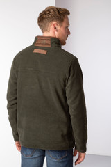 Rydale Huggate Overhead Fleece, men's country fleece pullover in khaki