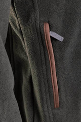 Rydale Huggate Overhead Fleece, men's country fleece pullover in khaki