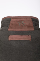 Rydale Huggate Overhead Fleece, men's country fleece pullover in khaki