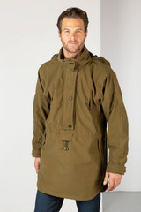 Rydale Danby Performance Long Shooting Smock, men's waterproof shooting smock in light khaki