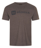 Harkila Identity Short Sleeved T-Shirt Brown Melange
