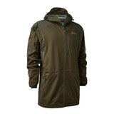 Deerhunter Excape Rain Jacket in Green, men's waterproof long style jacket