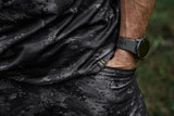 Harkila Noctyx Short Sleeve T Shirt in Axis MSP Black Camouflage, men's full stretch lightweight top