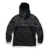 Makita Aero Jacket in black, men's waterproof work jacket with a breathable mesh lining