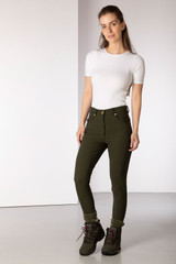 Rydale Ladies Kilnwick Walking Trousers in khaki, women's lightweight and breathable walking trousers