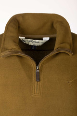 Rydale Kelk Overhead Fleece in military green, men's lightweight micro fleece