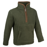 Jack Pyke Junior Half Zip Sherpa Fleece Pullover in green