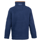 Jack Pyke Junior Half Zip Sherpa Fleece Pullover in navy blue