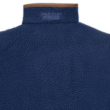 Jack Pyke Junior Half Zip Sherpa Fleece Pullover in navy blue