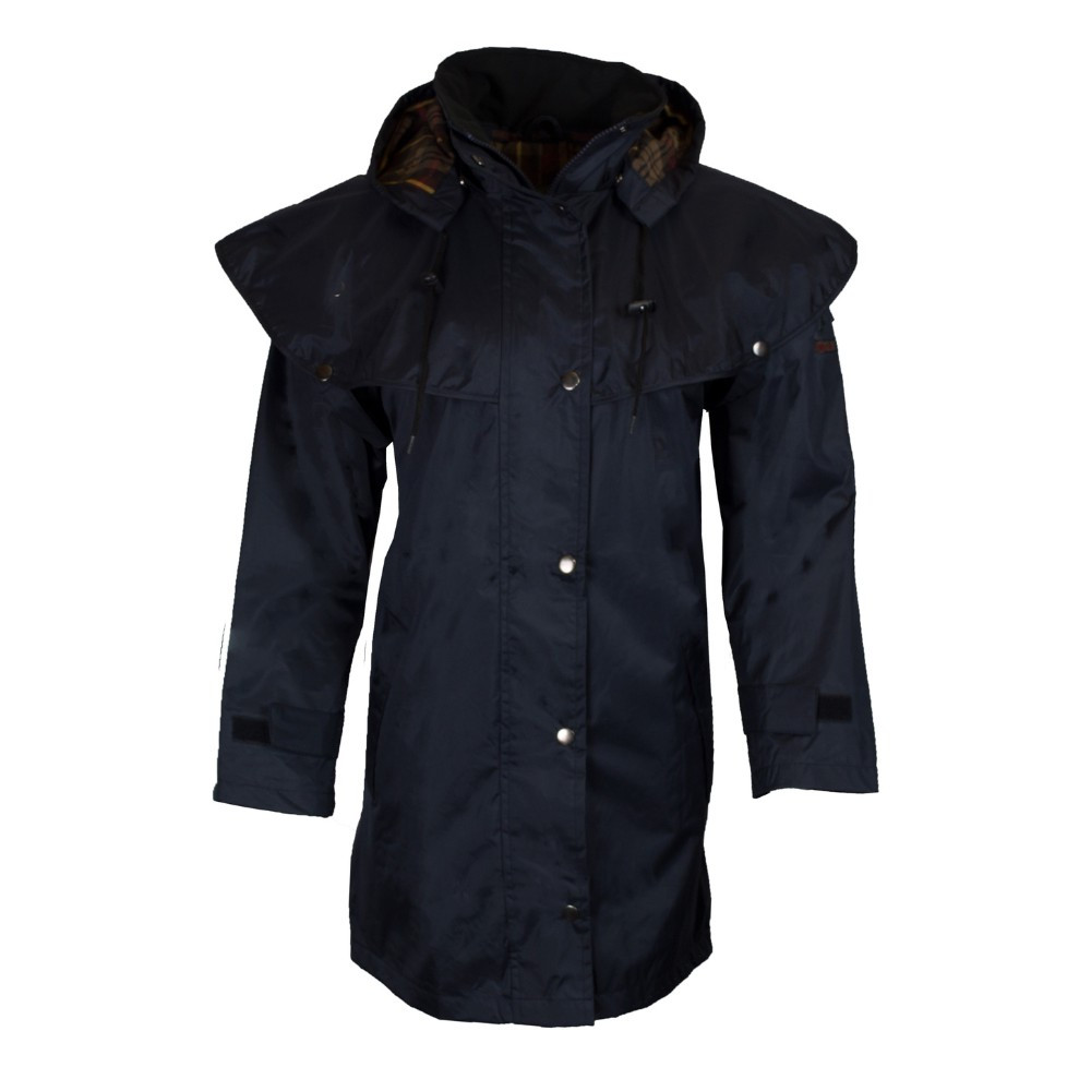 Veste Cirée Longue Unisexe Stockman - Style Cape Avec Capuche Amovible, Imperméable - 7