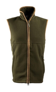 Jack Pyke Countryman Fleece gilet in dark olive, men's fleece waistcoat in green Jack Pyke Countryman Fleece gilet in dark olive, men's fleece waistcoat in green