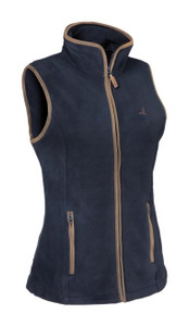 Percussion ladies fleece gilet in navy. Warm waistcoat / bodywarmer for enjoying the outdoors Percussion ladies fleece gilet in navy. Warm waistcoat / bodywarmer for enjoying the outdoors