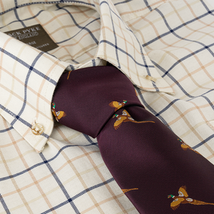Jack Pyke Tie Duck Patterned Wine Country Clothing