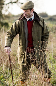 Alan Paine Rutland Tweed shooting coat in lichen, men's waterproof and breathable shooting jacket Alan Paine Rutland Tweed shooting coat in lichen, men's waterproof and breathable shooting jacket