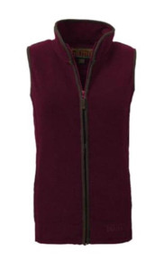 Game ladies Penrith fleece gilet in maroon Game ladies Penrith fleece gilet in maroon