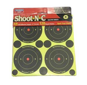 Birchwood Casey Shoot-N-C self adhesive reactive targets 48 pack