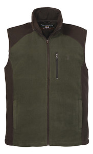 Percussion fleece gilet in green, men's fleece vest for shooting Percussion fleece gilet in green, men's fleece vest for shooting