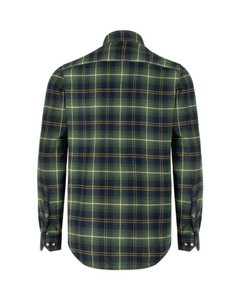 Hoggs of Fife Pitmedden shirt in green check, 100% cotton Hoggs of Fife Pitmedden shirt in green check, 100% cotton