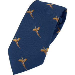 Jack Pyke Pheasant patterned tie in navy Jack Pyke Pheasant patterned tie in navy