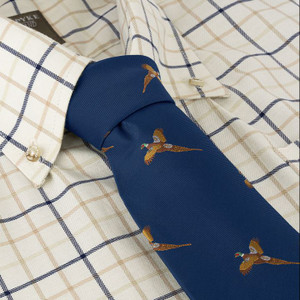 Jack Pyke Pheasant patterned tie in navy Jack Pyke Pheasant patterned tie in navy