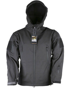 Kombat UK Patriot softshell jacket in black.