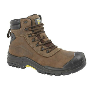 Grafters Men's Leather safety boots, steel toe cap lace up boots Grafters Men's Leather safety boots, steel toe cap lace up boots