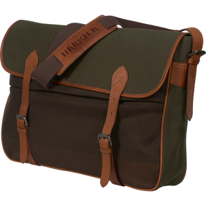 Harkila Retrieve game bag in green made from canvas and leather Harkila Retrieve game bag in green made from canvas and leather