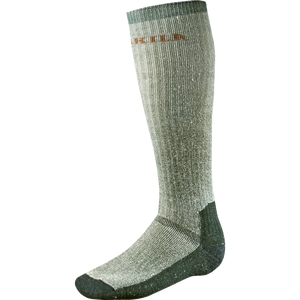 Harkila Expedition Long socks in grey green, wool content socks for hunting and shooting Harkila Expedition Long socks in grey green, wool content socks for hunting and shooting
