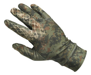 Verney Carron Lightweight gloves with silicon dots on palm in snake camo camouflage