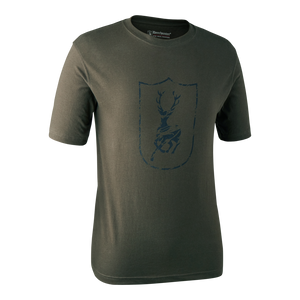 Deerhunter Short Sleeve T Shirt in green with Deer logo Deerhunter Short Sleeve T Shirt in green with Deer logo