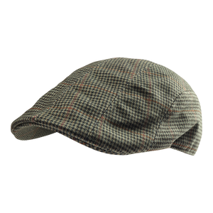 Deerhunter Pro Gamekeeper Flat Cap in Turf imitation tweed, men's peaked cap for shooting Deerhunter Pro Gamekeeper Flat Cap in Turf imitation tweed, men's peaked cap for shooting