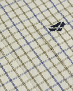 Hoggs of Fife Inverness cotton Tattersall shirt, men's country check shirt for shooting