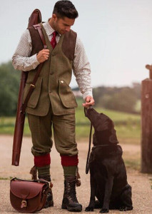 Alan Paine men's Combrook tweed shooting waistcoat