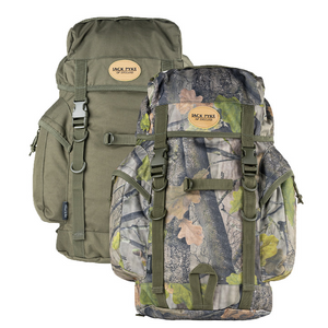 Jack Pyke 25 litre rucksack, country rucksack in green or camouflage