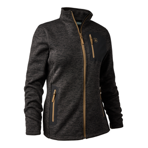 Deerhunter Lady Sarek Knitted Jacket 5984 in Dark Grey, women's knitted country jacket Deerhunter Lady Sarek Knitted Jacket 5984 in Dark Grey, women's knitted country jacket