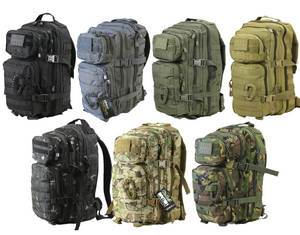 Kombat UK Small Assault Pack, a 28 litre rucksack which is Molle compatible