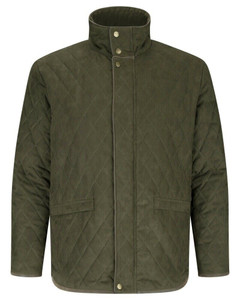 Hoggs of Fife Thornhill Quilted Jacket in green, men's country quilted jacket Hoggs of Fife Thornhill Quilted Jacket in green, men's country quilted jacket