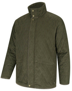 Hoggs of Fife Thornhill Quilted Jacket in green, men's country quilted jacket Hoggs of Fife Thornhill Quilted Jacket in green, men's country quilted jacket