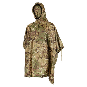 Viper Camouflage Poncho, made from waterproof ripstop nylon.