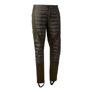 Deerhunter Excape Quilted Trousers in green, men's warm shooting trousers