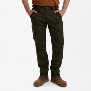 Deerhunter Men's Traveler Trousers in green, men's lightweight polycotton trousers Deerhunter Men's Traveler Trousers in green, men's lightweight polycotton trousers