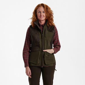 Deerhunter Lady Pam Shooting Waistcoat, women's country fleece gilet